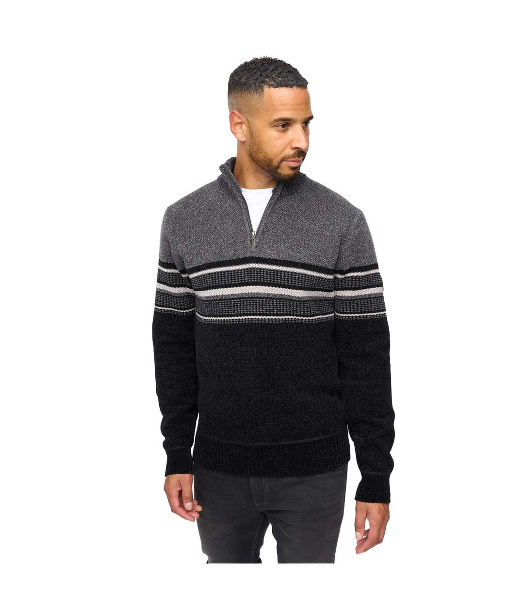 Pull Feldstan Homme Noir Bewley & Ritch-4