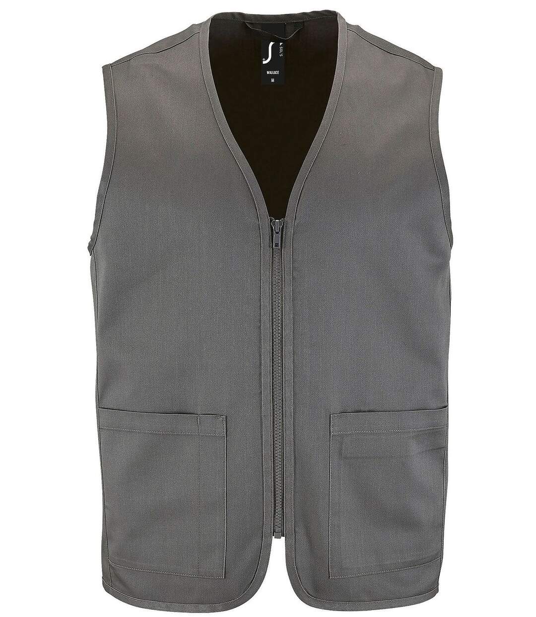 Gilet reporter léger sans manches - 02110 - gris anthracite