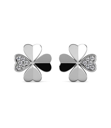 Boucles d'oreilles Clover Petal, Cristal d'Autriche