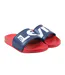 Unisex Adult Relaxed Fit Flat Sliders Navy Red Levis-1