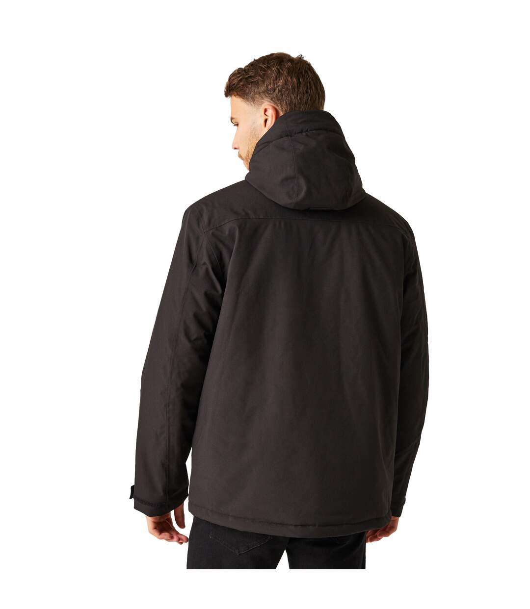 Mens Insulated Waterproof Jacket Black Orange Pop Regatta Professional-4