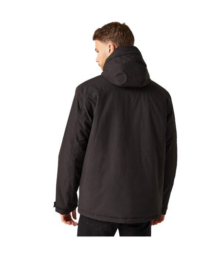 Mens Insulated Waterproof Jacket Black Orange Pop Regatta Professional