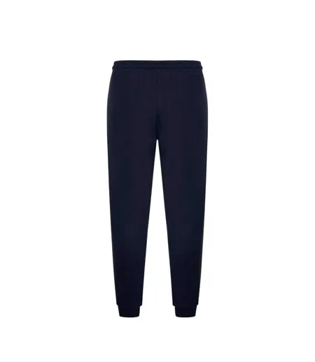 Mens Logo Ribbed Cuff Slim Joggers Black Lonsdale