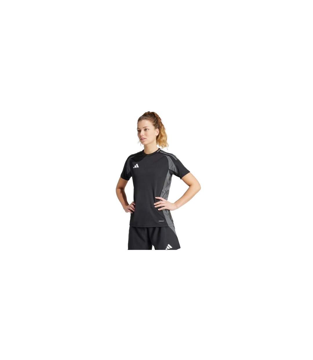 T-shirt Tiro Competition Match Femme Noir Adidas-1