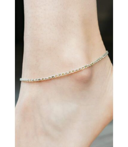 Pure Silver Minimalistic Chain Indie Boho Silver Indian Payal Anklet