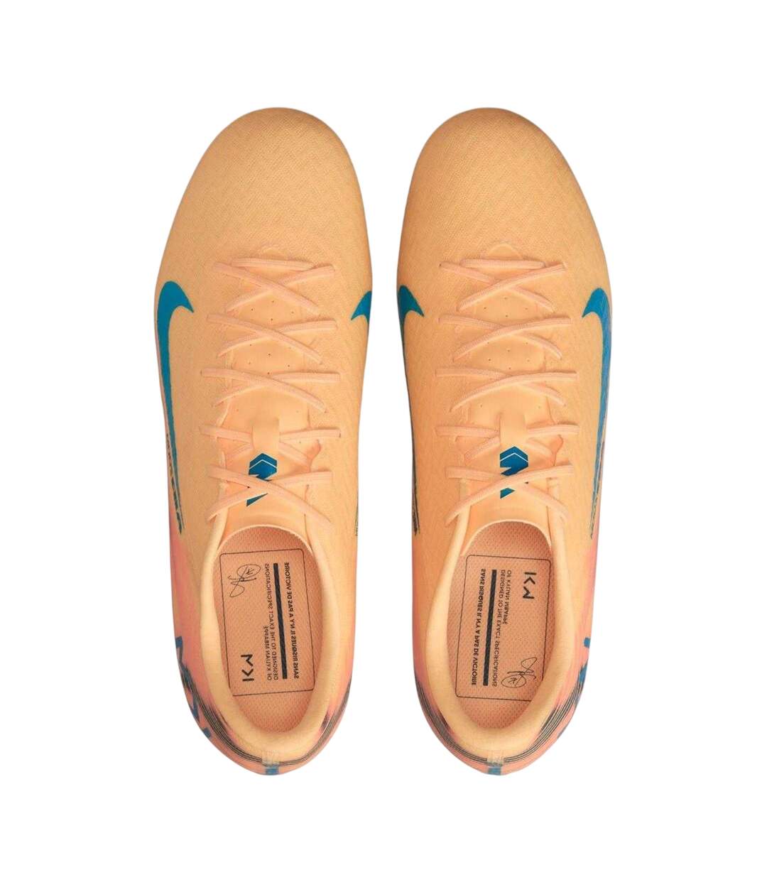 Chaussures De Foot Pour Terrain Ferme Zoom Mercurial Vapor Homme Orange Melon Nike-3