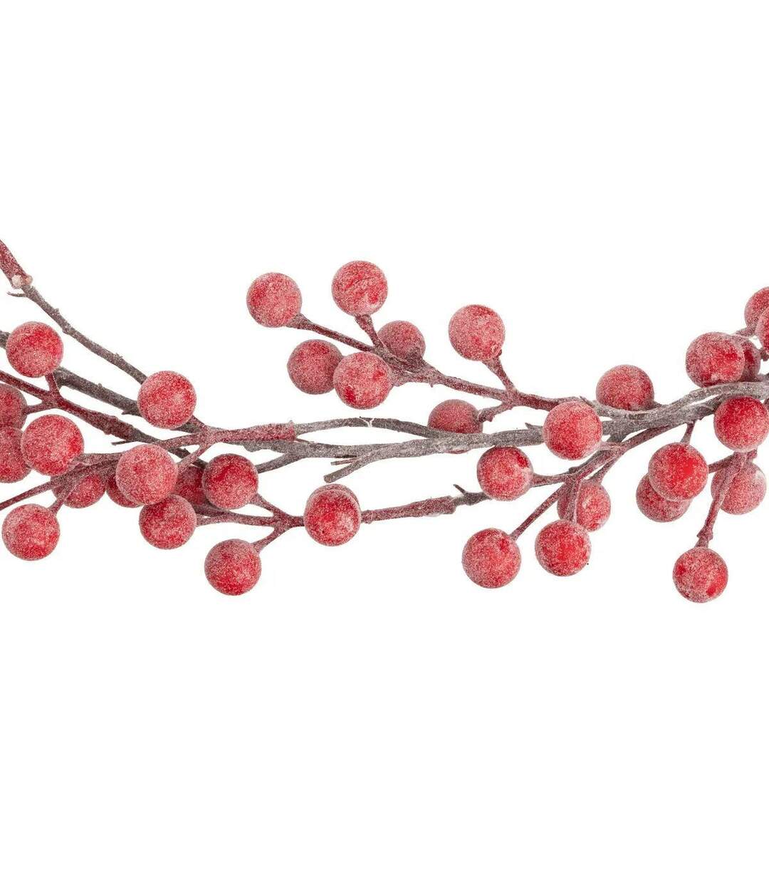 Guirlande de Noël Déco Baies 190cm Rouge-2