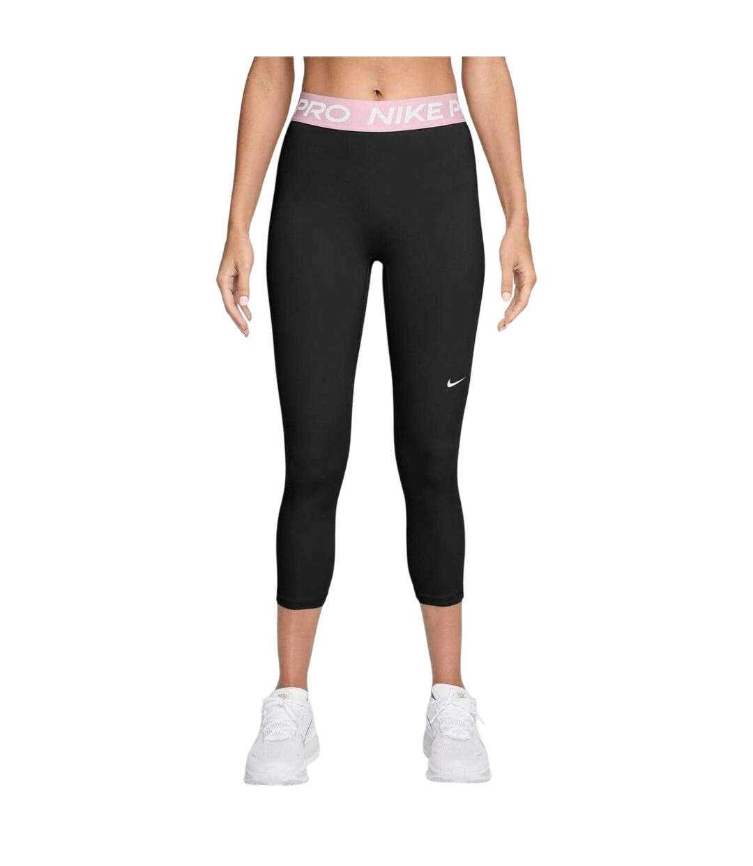 Legging Pro Femme Noir Rose Nike-1