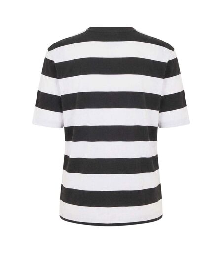T-shirt Motif/style Rayé Homme Noir Blanc Boss