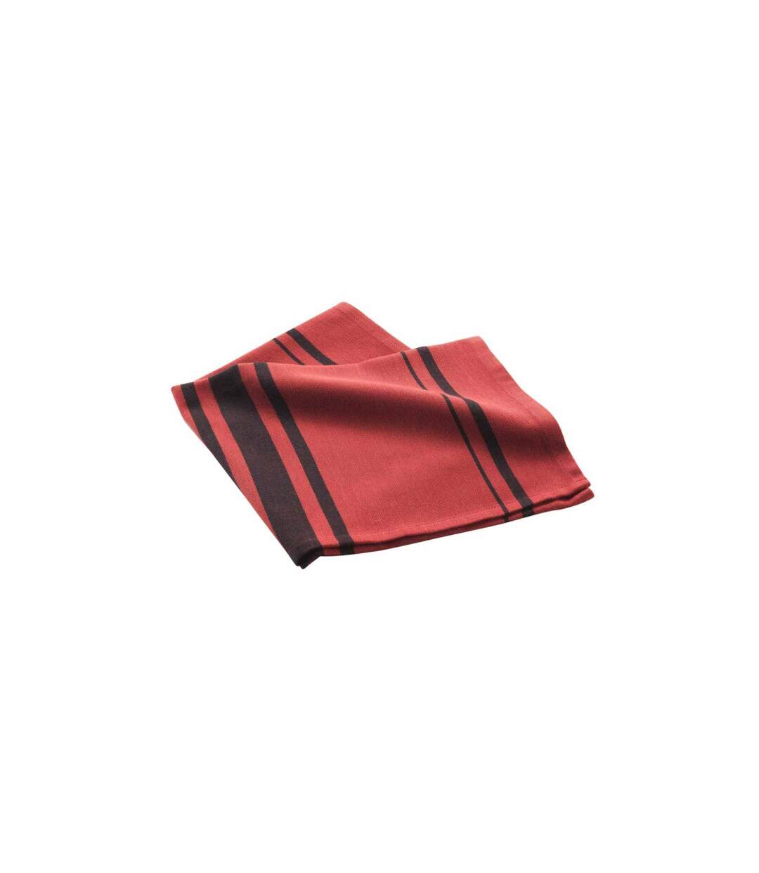Torchon en Coton Tissé Comptoir 50x70cm Rouge-2