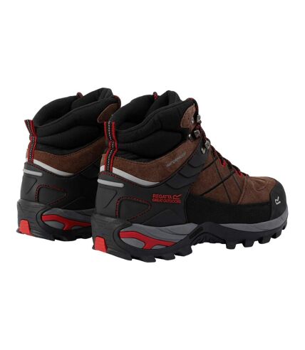 Regatta Mens Samaris Pro II Suede Walking Boots (Chestnut/Rio Red) - UTRG10074