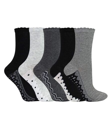 Sock Snob - 10 Paires de Chaussettes Femme à Dentelle et Pois en Coton Doux
