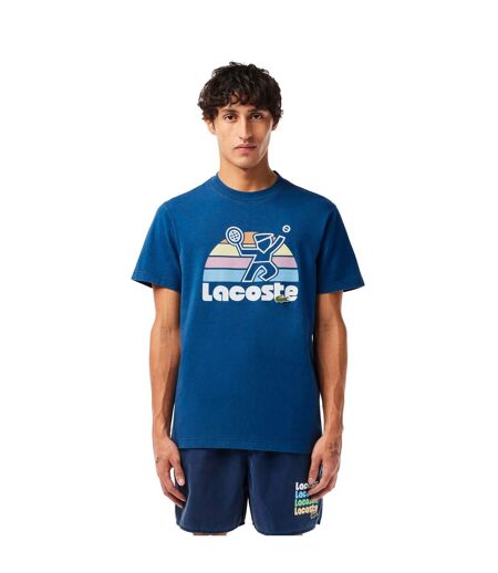 T-shirt Homme Bleu Lacoste