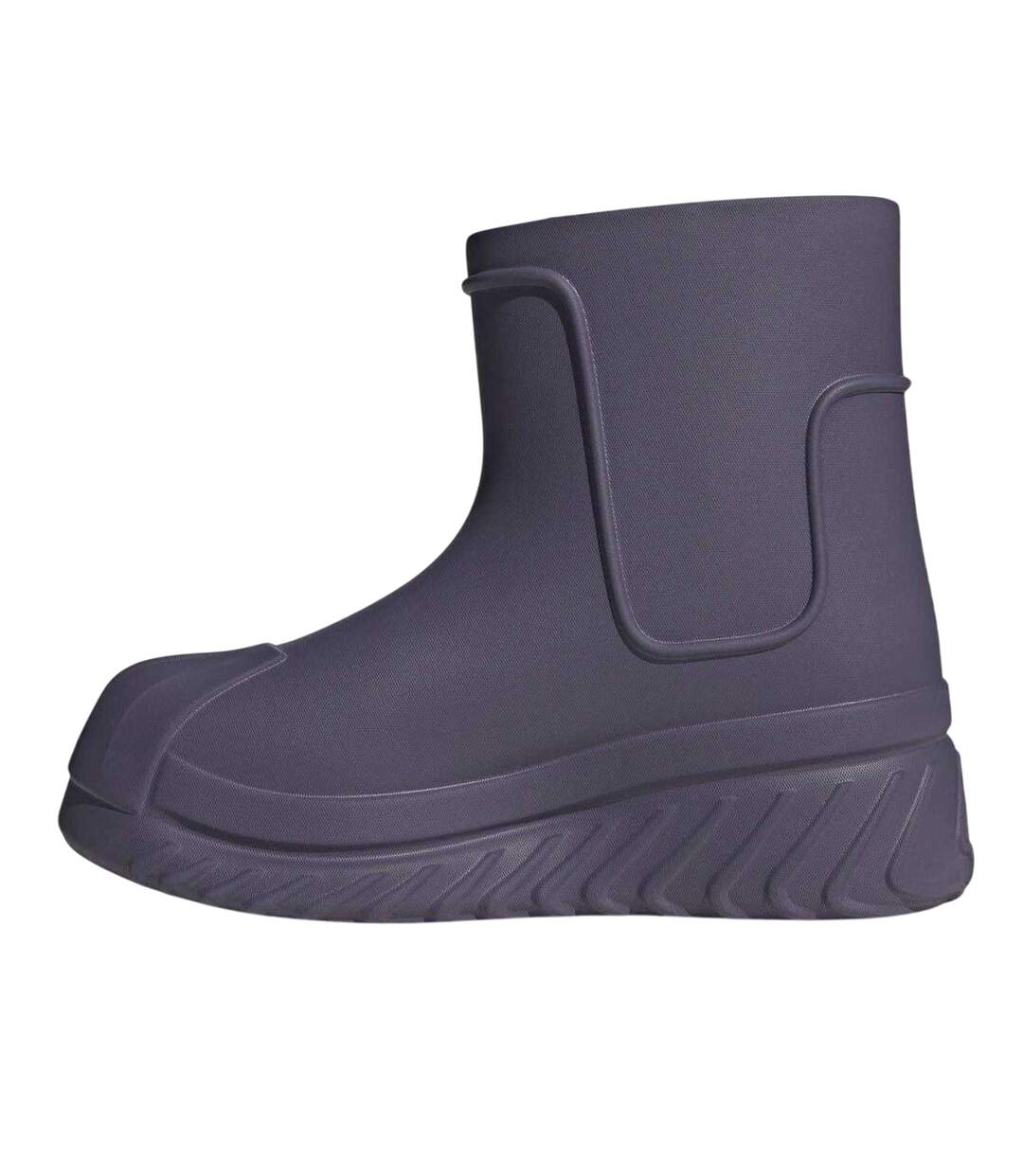 Womens/ladies Superstar Wellington Boots Purple Adidas-3