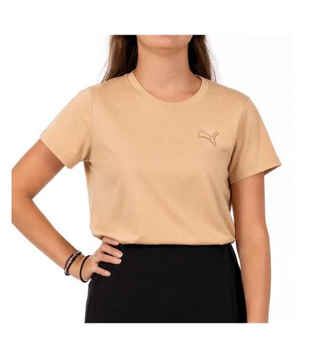 T-Shirt beige femme puma mif embroidery