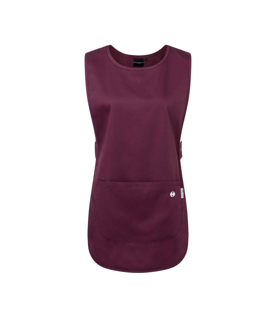 Womens/ladies Essential Pull Over Work Tunic Aubergine Karlowsky-1