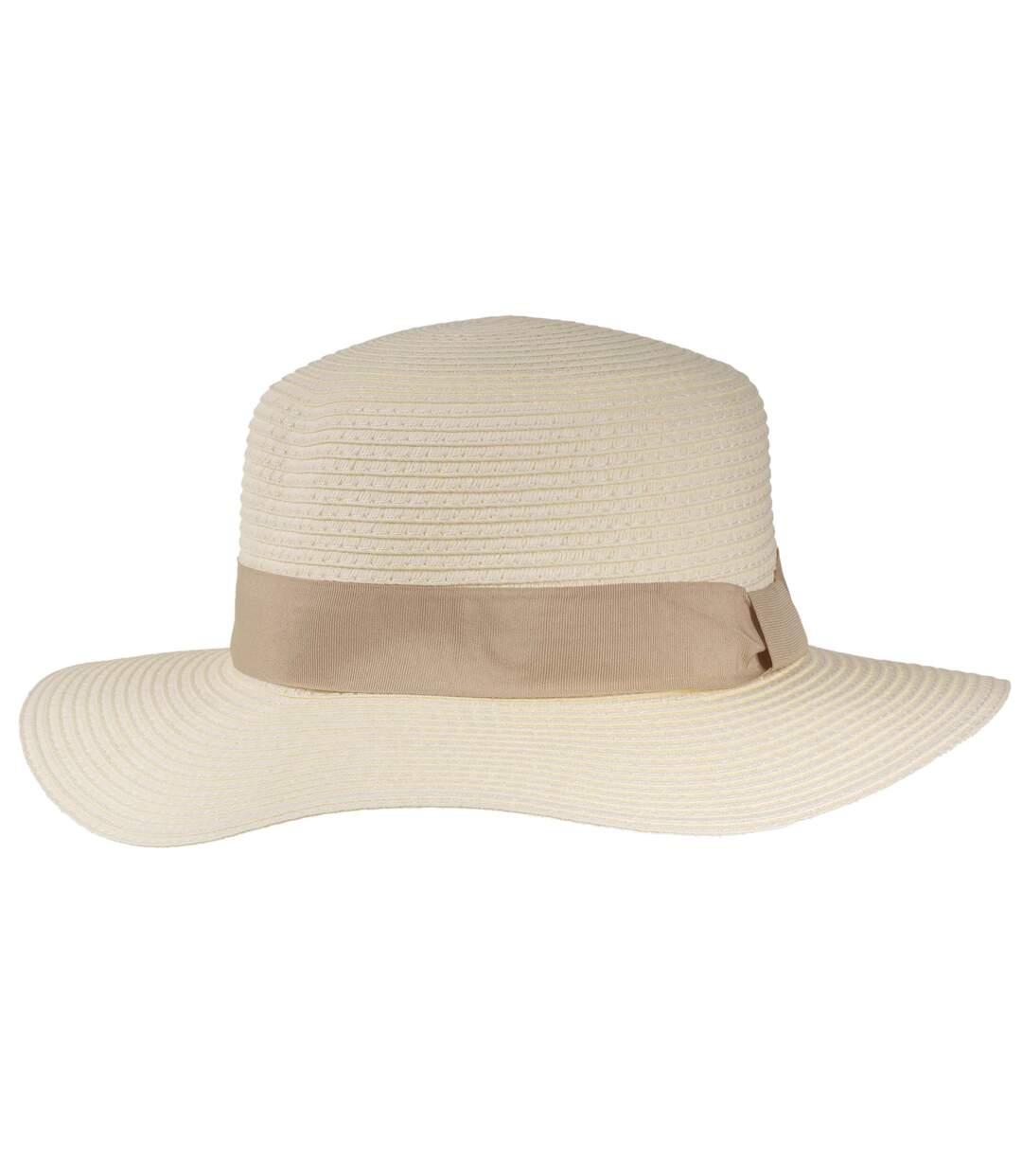 Isotoner Chapeau femme bande beige-1