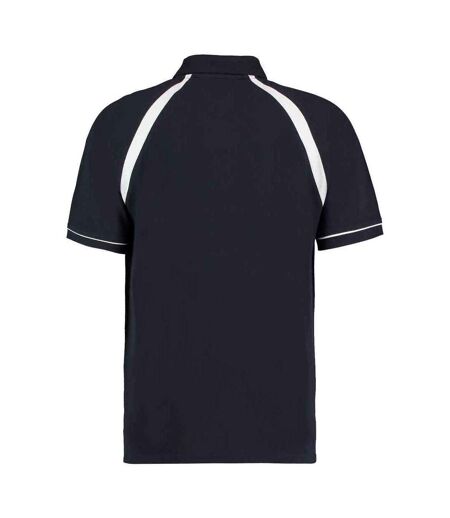 Polo oak hill homme bleu marine / blanc Kustom Kit