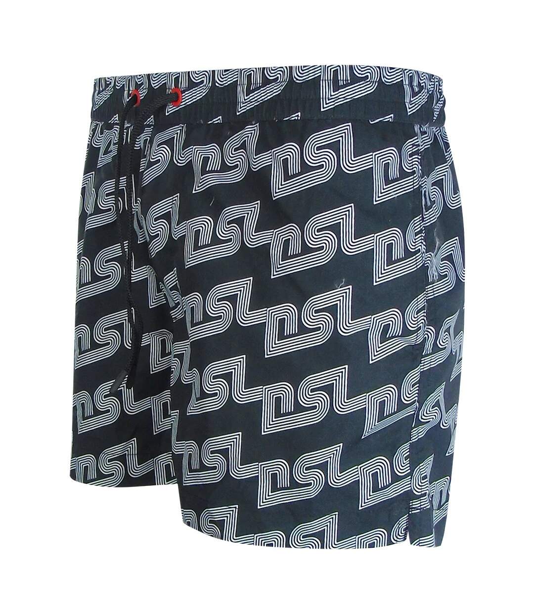Mens Bmbx-ken-37 All-over Print Board Shorts Black Diesel-3