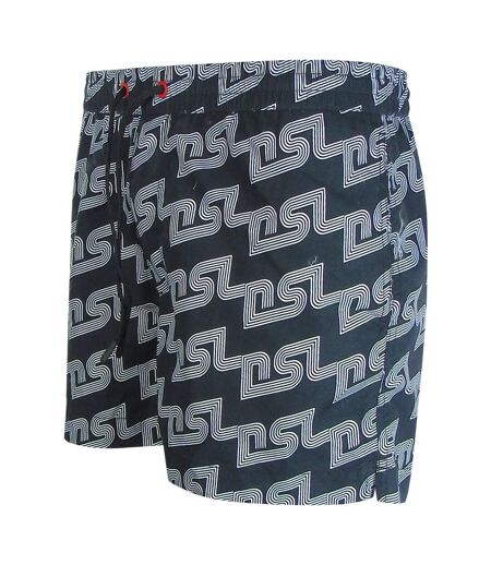 Mens Bmbx-ken-37 All-over Print Board Shorts Black Diesel