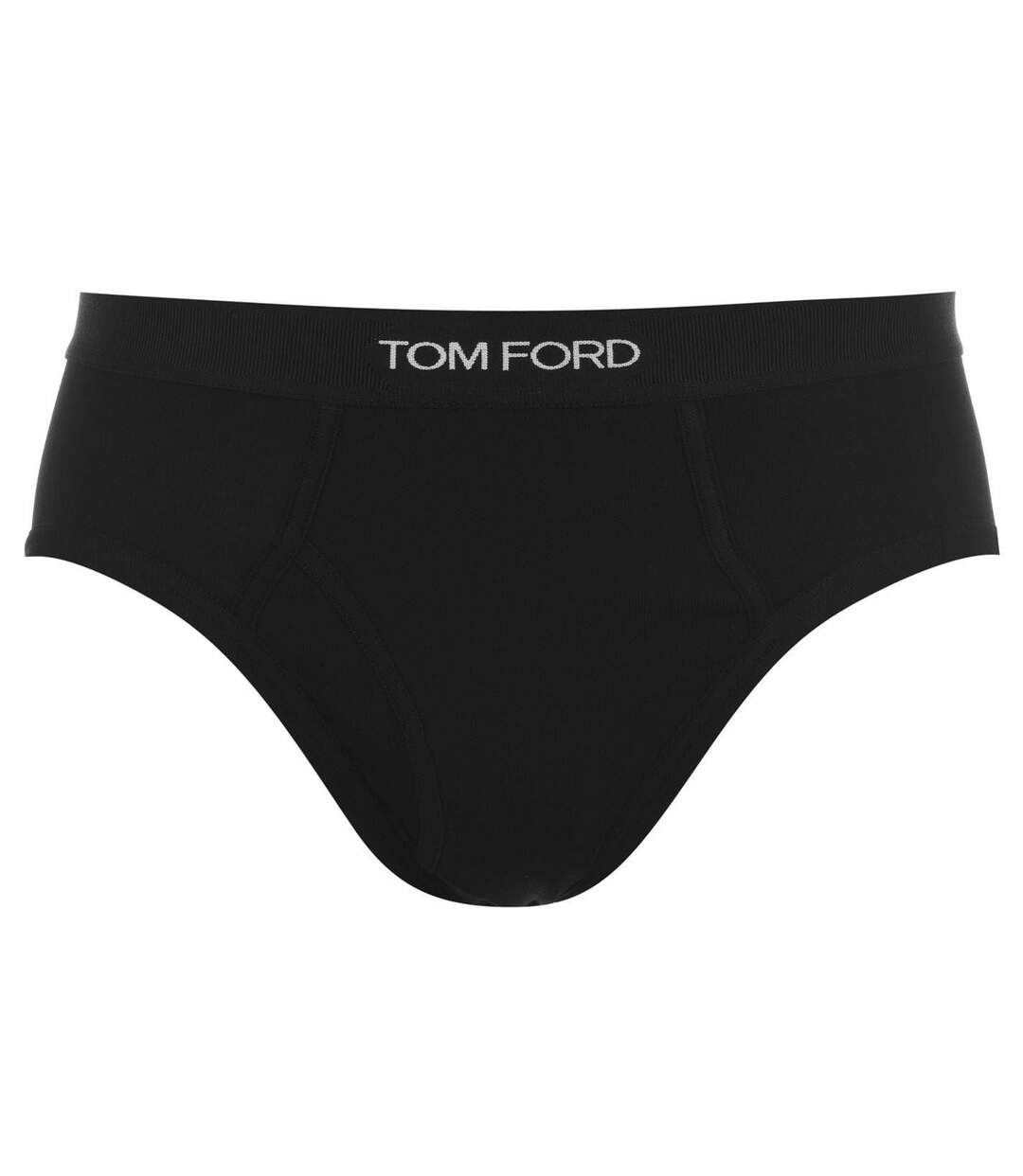 Mens Logo Cotton Blend Briefs Black Tom Ford-2