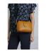 Dion plain vegan leather crossbody bag one size deep amber Weird Fish-3