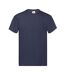 Mens Original T-shirt Deep Navy Fruit Of The Loom-1