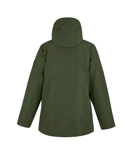 Veste Imperméable Melane Femme Kaki Foncé Noir Regatta