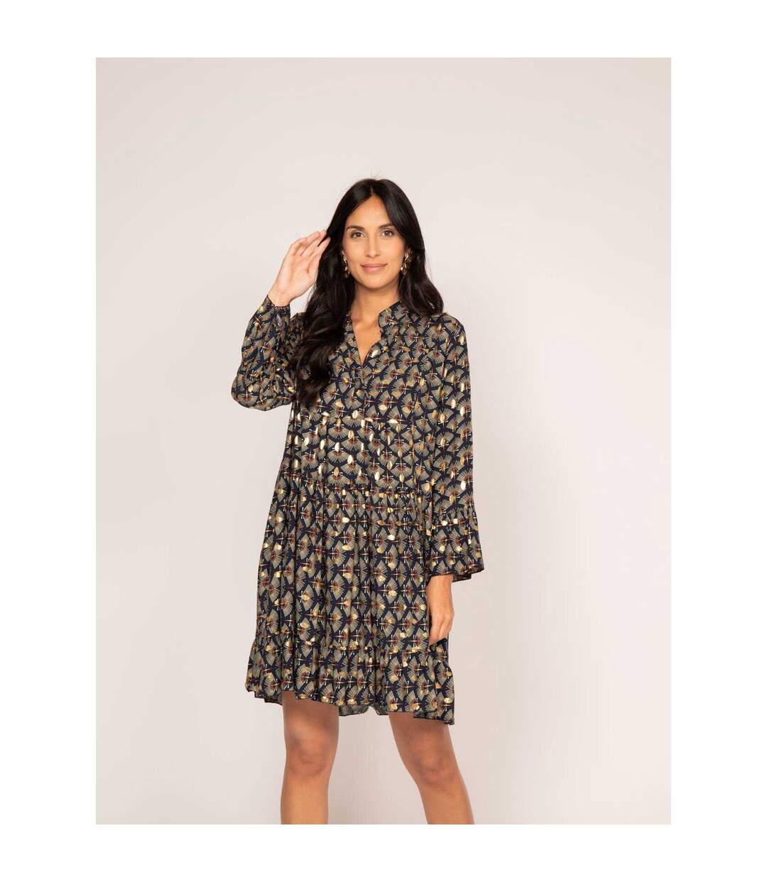 Robe courte motifs ISTHER - Dona X Lisa-2