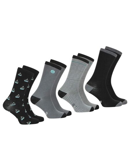 Lot de 4 paires de chaussettes mi-hautes homme Ecopack Athena