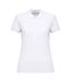 Womens/ladies pique polo shirt white Native Spirit-1