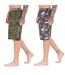 Shorts De Détente Motif/style Camouflage Homme Vert Noir Keanu-3