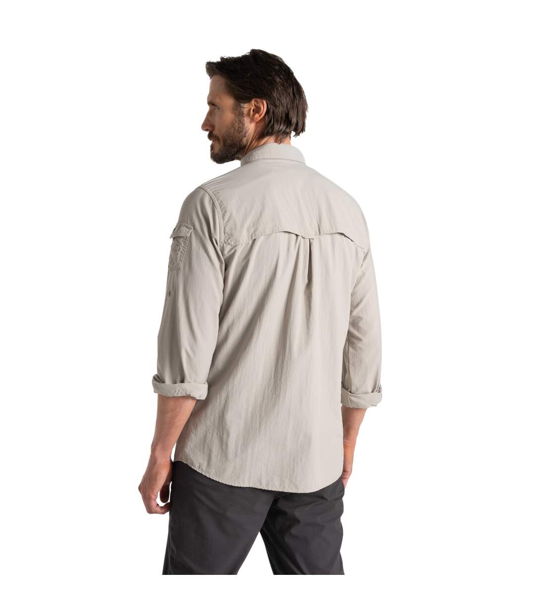 Mens adventure iii nosilife long-sleeved shirt parchment Craghoppers