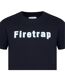 T-shirt Motif/style Logo Homme Noir Firetrap-4