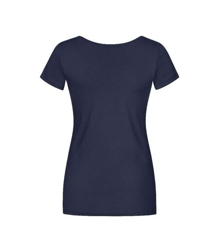 T-shirt Femme Bleu Marine Français X.O By Promodoro