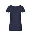T-shirt Femme Bleu Marine Français X.O By Promodoro-2