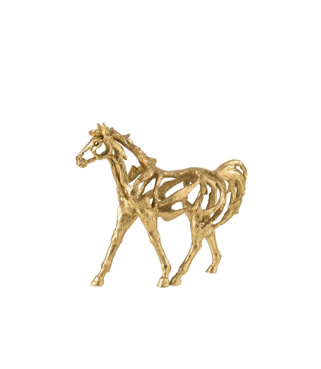 Statuette Cheval Ajouré Hollywood 44cm Doré-5
