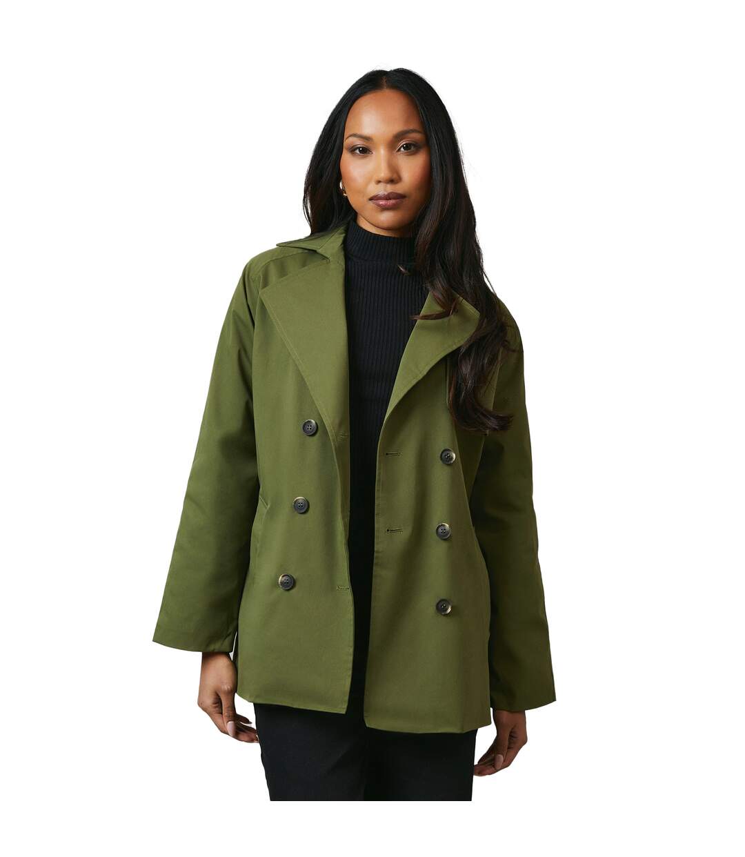 Trench femme vert kaki Principles-1