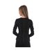 Womens/ladies T-ribas Scalloped Edge Top Black Diesel-3