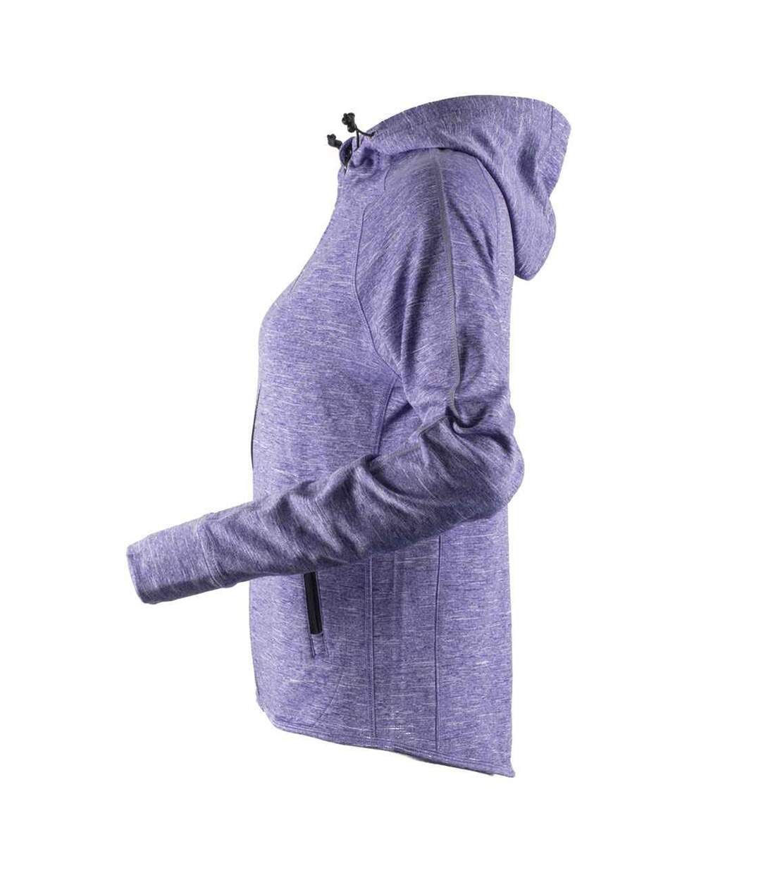 Sweat à capuche et fermeture zippée femme pourpre Tombo Teamsport