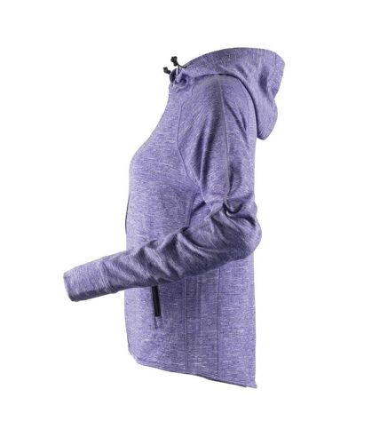 Tombo Teamsport Womens/Ladies Lightweight Running Hoodie With Reflective Tape (Purple Marl) - UTRW4790