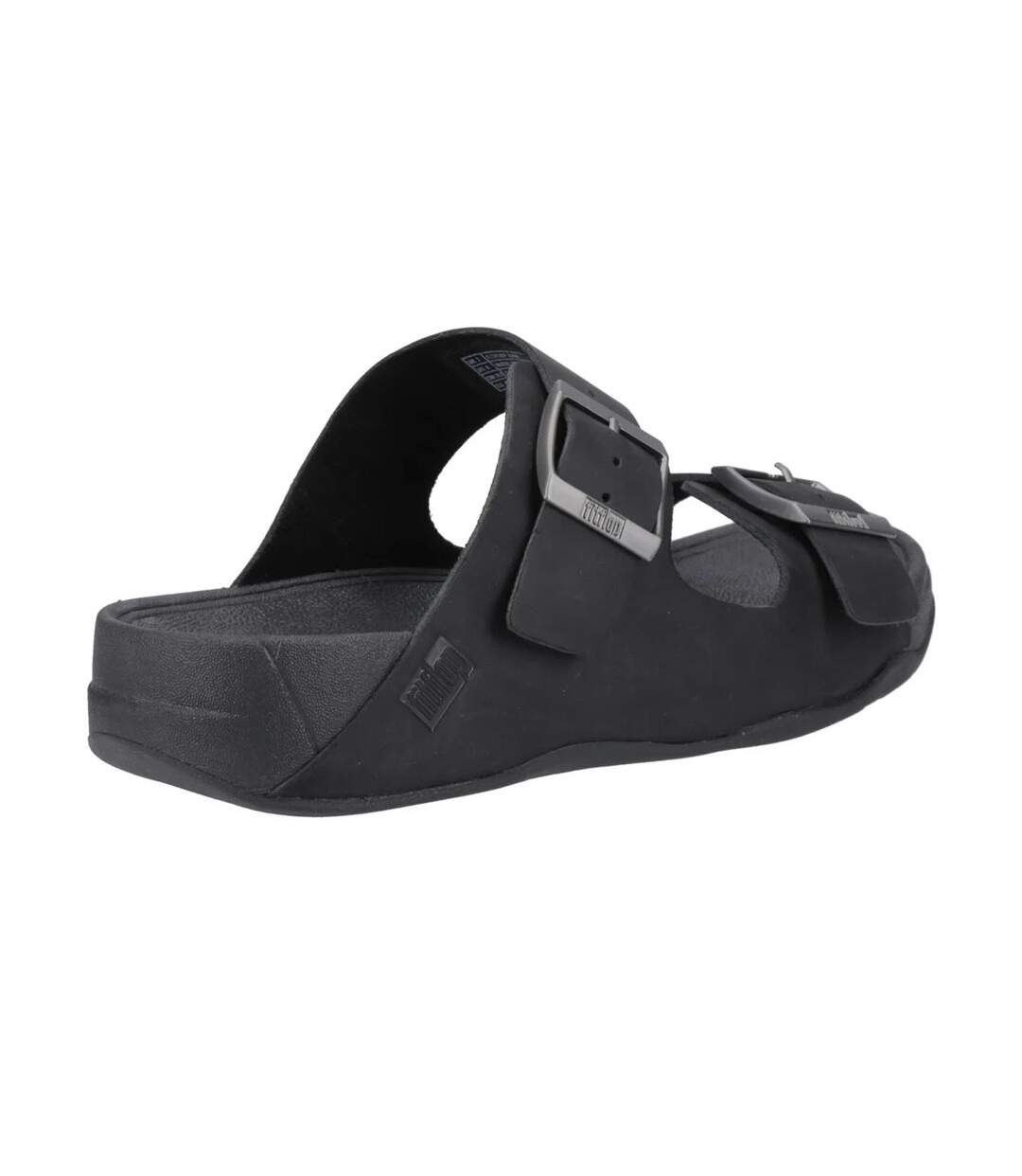 Mens gogh moc leather sliders black FitFlop-2