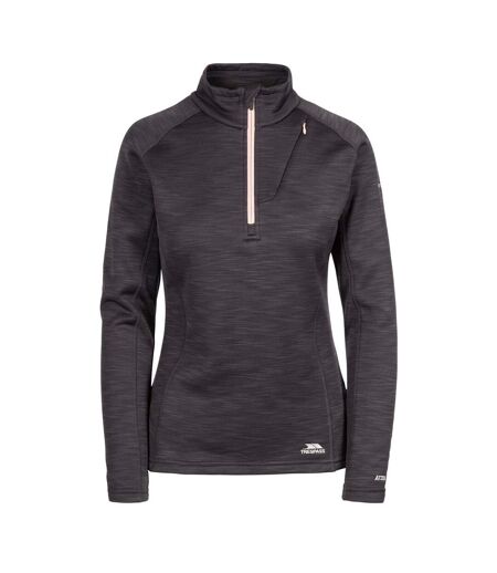 Womens/ladies Fairford Fleece Top Black Marl Trespass