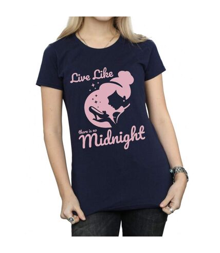Disney Princess Womens/Ladies Cinderella No Midnight Cotton T-Shirt (Navy Blue)
