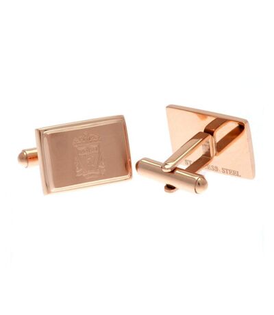 Liverpool FC Rose Gold Plated Cufflinks (Rose Gold) (One Size) - UTTA5117