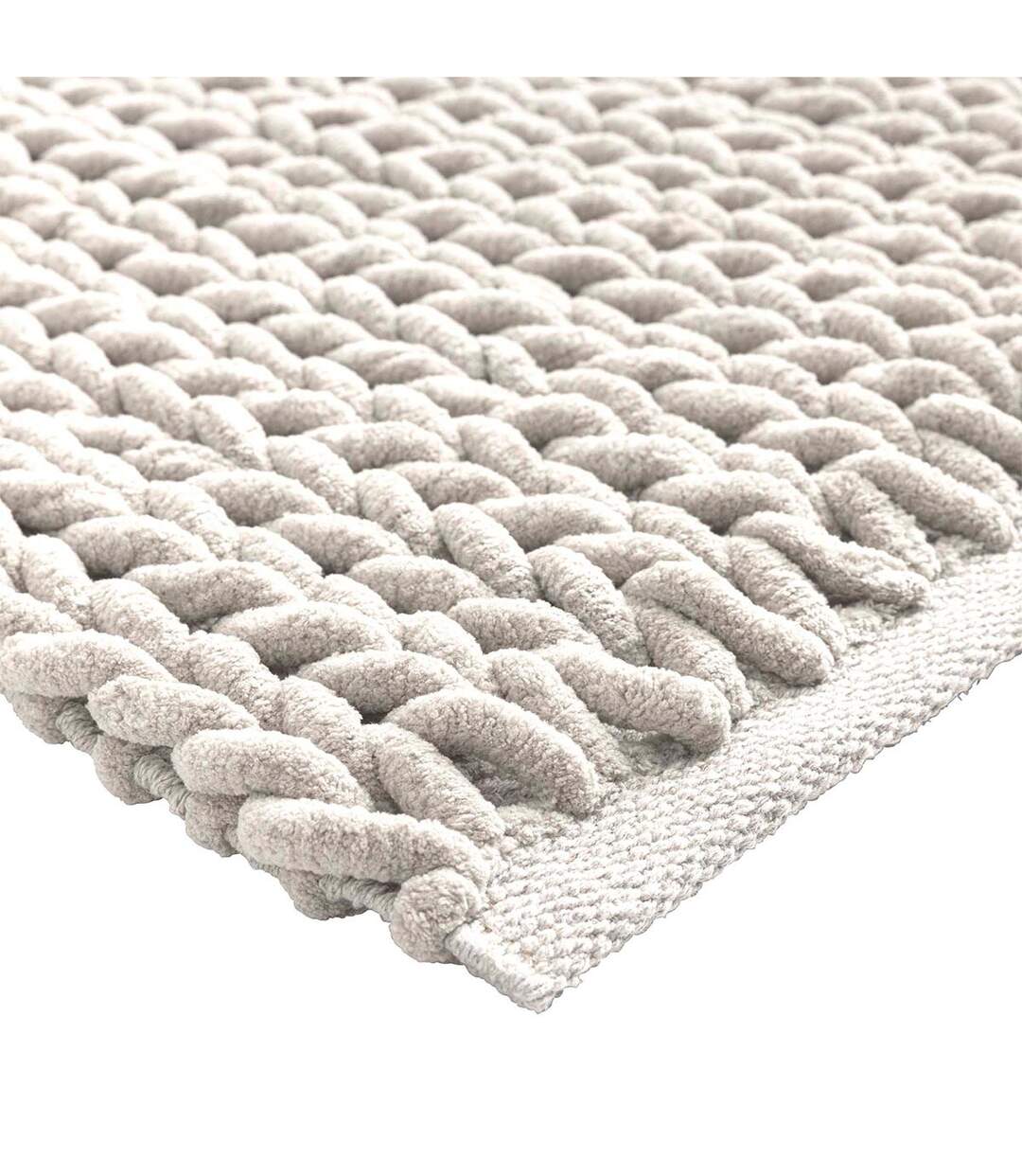 Tapis de Bain en Chenille Ariel 50x80cm Naturel-3