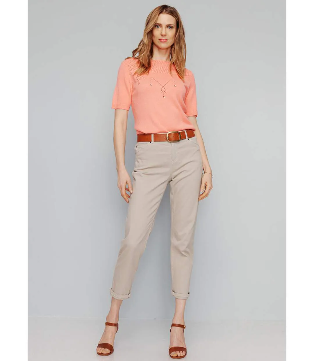 Pull manches courtes avec strass-4