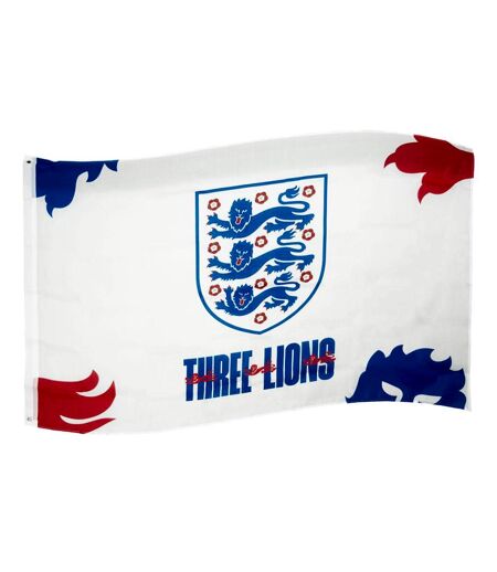 England FA - Drapeau LIONS (Blanc / Bleu foncé / Rouge) (One Size) - UTTA9477