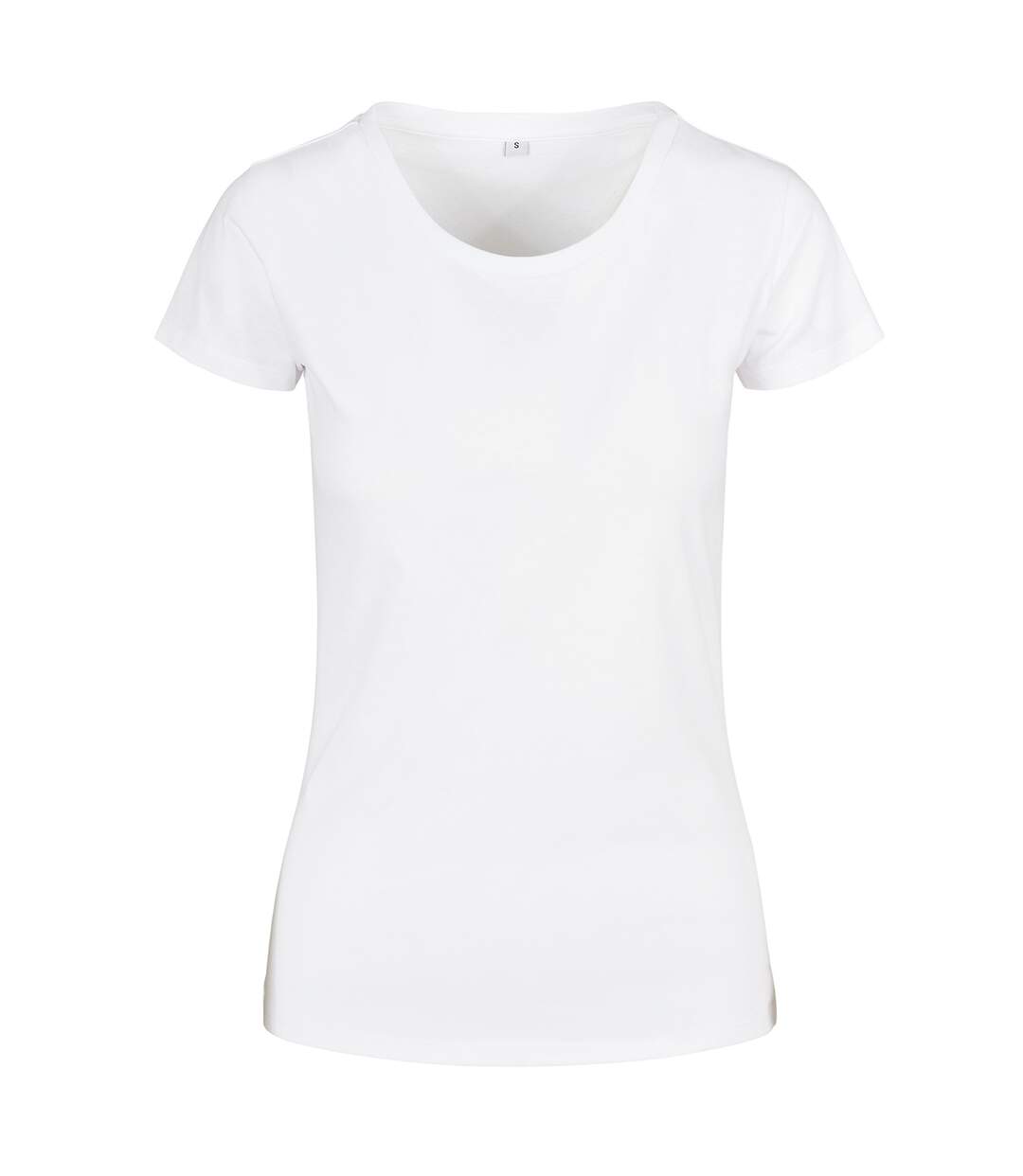 T-shirt basic femme blanc Build Your Brand-1