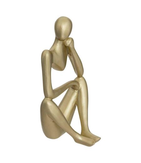 Lot de 3 Statuettes Déco Femme Le Collectionneur 17cm Or